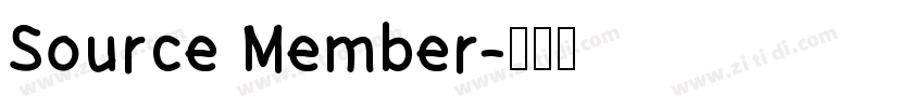 Source Member字体转换